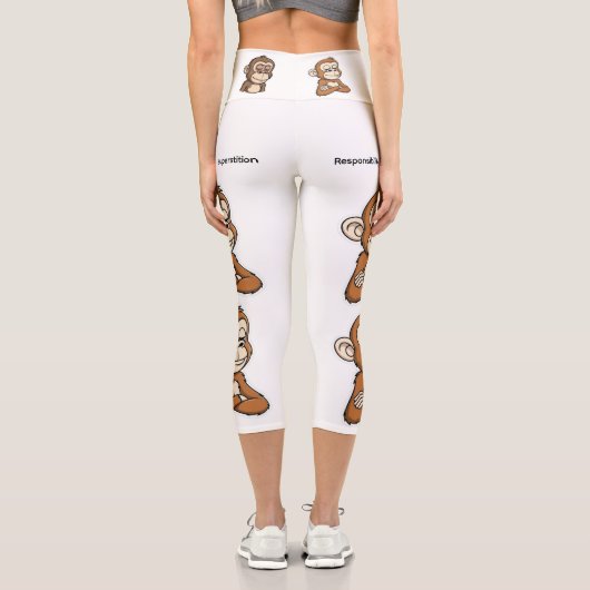 High Waisted Capris カプリレギンス (裏面)