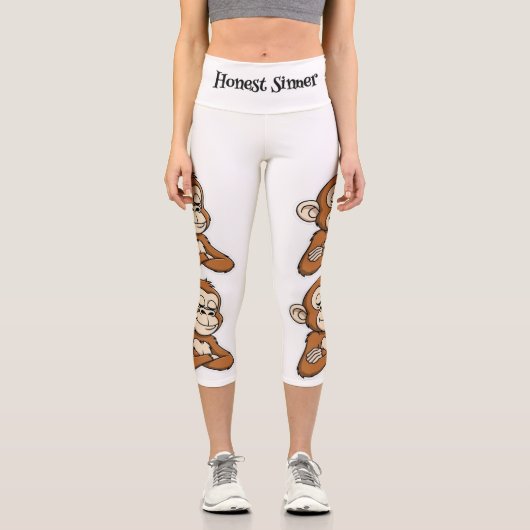 High Waisted Capris カプリレギンス (正面)