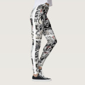 High-Waisted Slim Fit Pants – Stretchy, Comfortabl レギンス (右)
