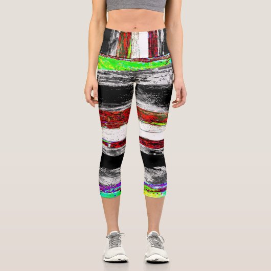 High Waisted Yoga Capris – Reflection Layers カプリレギンス (正面)