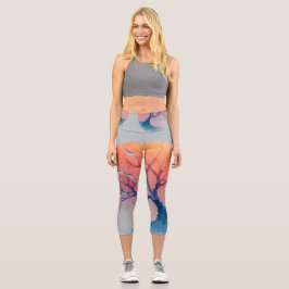 High Waisted Yoga Capris, XS (0-2) カプリレギンス