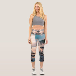 High Waisted Yoga Capris, XS (0-2) カプリレギンス