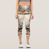 High Waisted Yoga Capris, XS (0-2) カプリレギンス (正面)