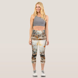 High Waisted Yoga Capris, XS (0-2) カプリレギンス