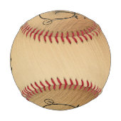 High-Wheel Antique Bicycle Rustic 野球ボール (正面)