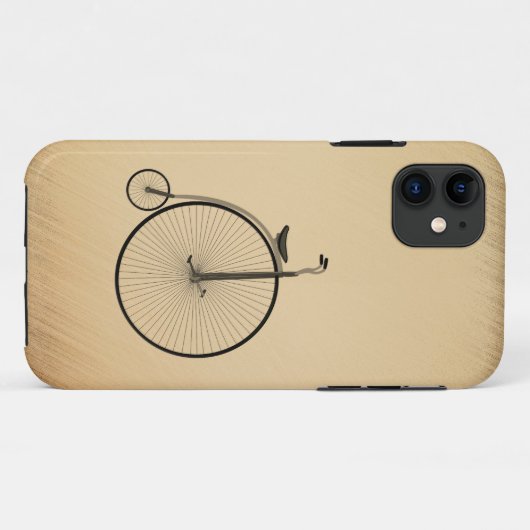 High-Wheel Antique Bicycle Rustic Case-Mate iPhoneケース (裏面(横))