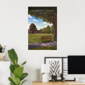 Highbury Fields Islington London Travel Poster ポスター (ホームオフィス)