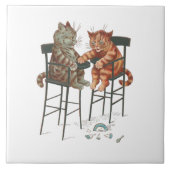 Highchair Kittens by Louis Wain タイル (正面)