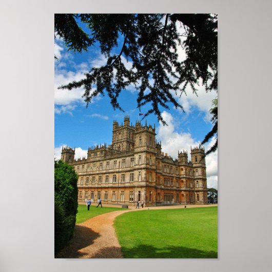 Highclere Castle Downton Abbey England UK ポスター (正面)