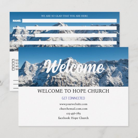 Higher Ground Church Connection Card カード (正面/裏面)