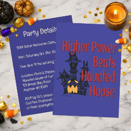 Higher Power Beats ハロウィンハウス | ソーバーハロウィン 招待状