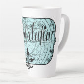 Highfalutin – 古いスラングファッションド カフェラテマグ (右アングル)