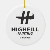 Highfillのムギのオーナメント セラミックオーナメント (裏面)