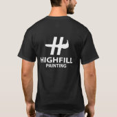 Highfillの絵画のワイシャツ、(暗闇) Tシャツ (裏面)