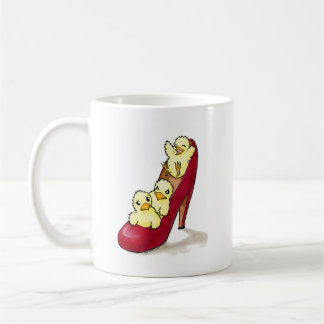 Highheelのひよこのマグ コーヒーマグカップ