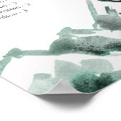 Highland | Alphabetical Wedding Seating Chart ポスター (角)