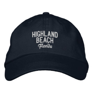 Highland Beach Florida Embroidered Hat 刺繍入りキャップ