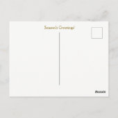 Highland Calf in Snow Christmas Holiday ポストカード (裏面)