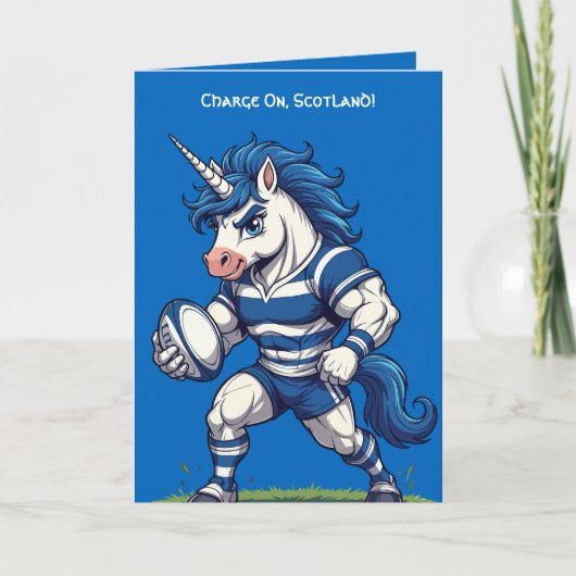 Highland Charge Unicorn Rugby Pride カード (正面)