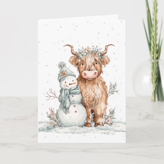 Highland Christmas Friends シーズンカード (正面)