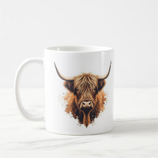 Highland Coo Greeting Card -  コーヒーマグカップ