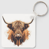 Highland Coo Keyring キーホルダー (裏面)