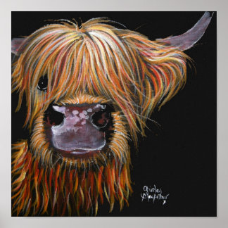 HiGHLaND CoWプリント「HeNRY' BY SHiRLeY MacARTHuR ポスター