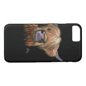 HiGHLaND CoWプリント「HeNRY' BY SHiRLeY MacARTHuR Case-Mate iPhoneケース (裏面(横))