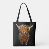HiGHLaND CoWプリントSCoTiSH ' HuMPHReY ' ToTe BaG トートバッグ (裏面)