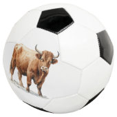 Highland Cow サッカーボール (3/4)