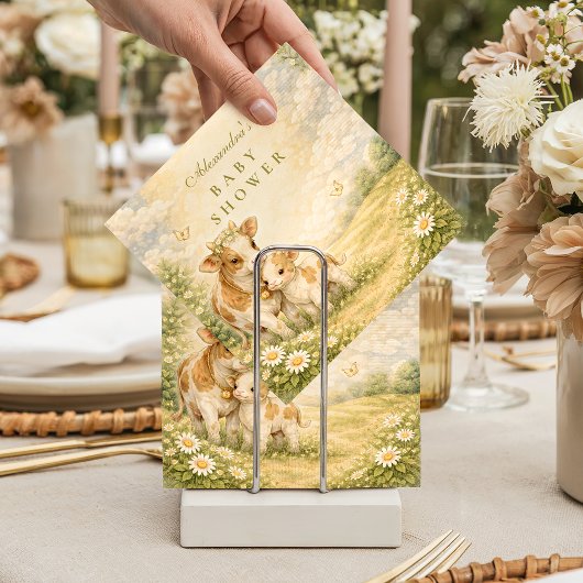 Highland Cow Baby Shower スタンダードカクテルナプキン