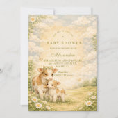Highland Cow Baby Shower 招待状 (正面)