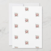 Highland Cow Boho Watercolor First Birthday 招待状 (裏面)