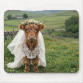 Highland Cow Bride マウスパッド (正面)