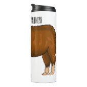 Highland cow cartoon illustration  タンブラー (回転右)