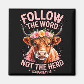 Highland Cow Christian  マグネット (正面)