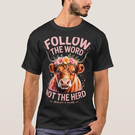 Highland Cow Christian  Tシャツ (正面)