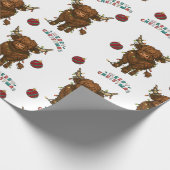 Highland Cow Christmas Wrapping Paper ラッピングペーパー (角)