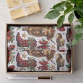 Highland Cow Christmas Wrapping Paper 薄葉紙 (ギフト)
