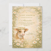 Highland Cow Countryside Baby Shower 招待状 (正面)