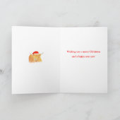 Highland Cow Crism Card、カスタマイズ可能 シーズンカード (内部)