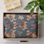 Highland Cow Festive Santa Christmas 薄葉紙 (ギフト)