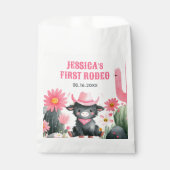 Highland Cow First Rodeo Country Kids' Birthday  フェイバーバッグ (正面)