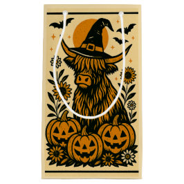 Highland Cow Halloween Gift Bag  スモールペーパーバッグ