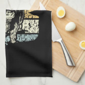 Highland Cow Highland Cows Retro キッチンタオル (四つ折り)