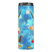 Highland Cow in Rainbow Knits" タンブラー (裏面)