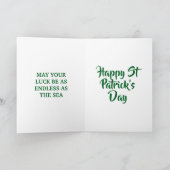 Highland Cow Irish Blessing St. Patricks Day  カード (内部)