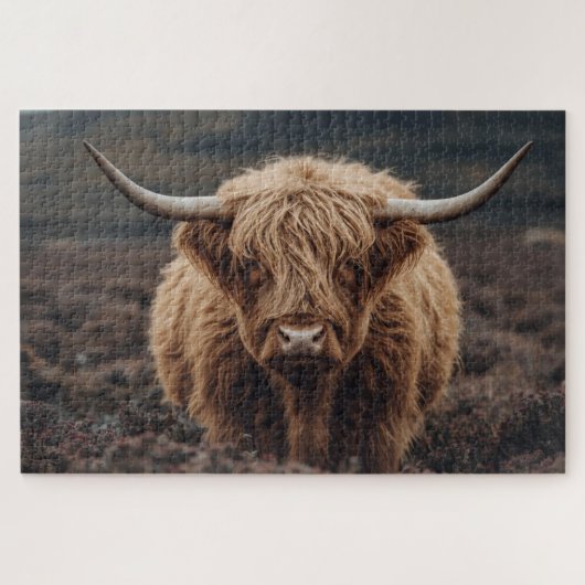 Highland Cow Jigsaw Puzzle ジグソーパズル (横)