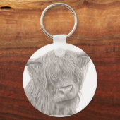 Highland Cow Keychain キーホルダー (正面)