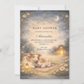 Highland Cow Meadow Baby Shower 招待状 (正面)